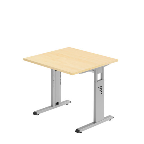 Schreibtisch 80x80cm ahorn/silber HAMMERBACHER MONT.VOS08/3/S