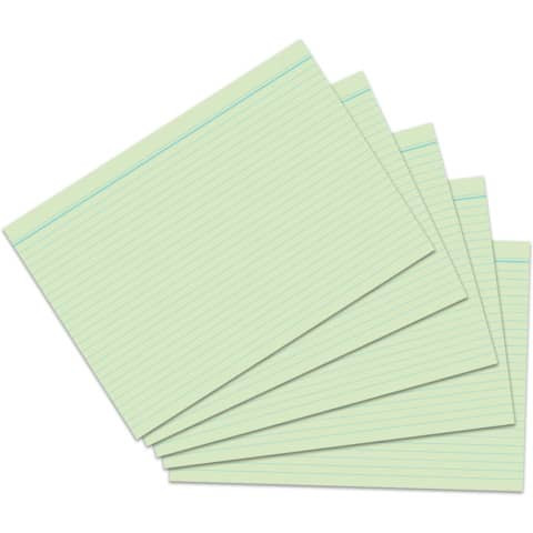Karteikarte A8 100 ST grün RNK 115085 liniert