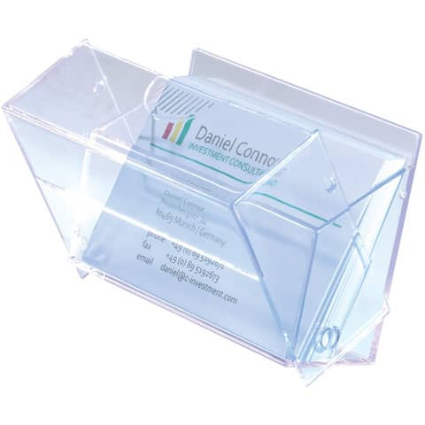 Visitenkartenbox glasklar 95x60x30mm SIGEL VA110 f. 100 Karten max. 86x56mm