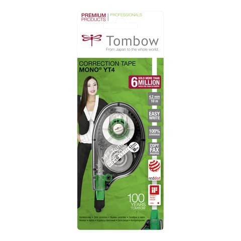 Korrekturroller 4.2mm 10m TOMBOW CT-YT4 geblistert
