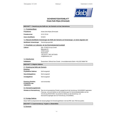 Handreinigungstuch 70ST weiß SOLOPOL 23122 KWIK WIPES 70