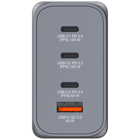 Ladegerät Steckdose 1x USB-A/3x USB-C VERBATIM 32204 GNC-200 GaN 200Watt