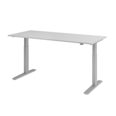 Schreibtisch elektr.höhenv. grau/silber HAMMERBACHER VXMKA19/5/S 180x80cm