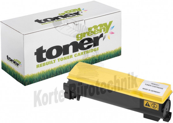 my green toner Toner-Kit gelb (150654) ersetzt TK-570Y