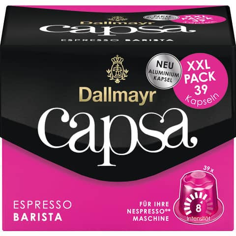 Kaffeekapseln Capsa Espresso Barista DALLMAYR 930440 39 Kapseln à 5,6g