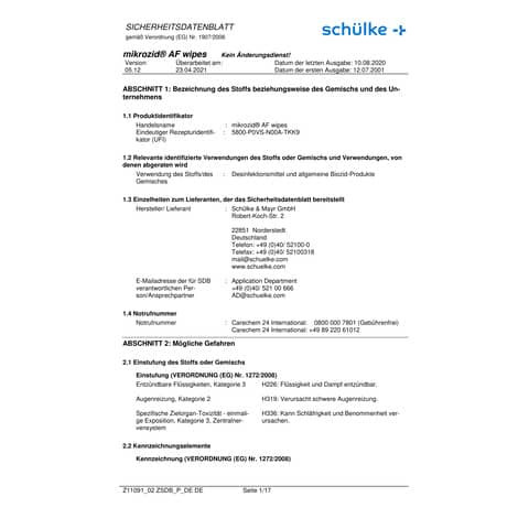 Desinfektionstücher AF 150 Stück in Dose Mikrozid 302000908/109203