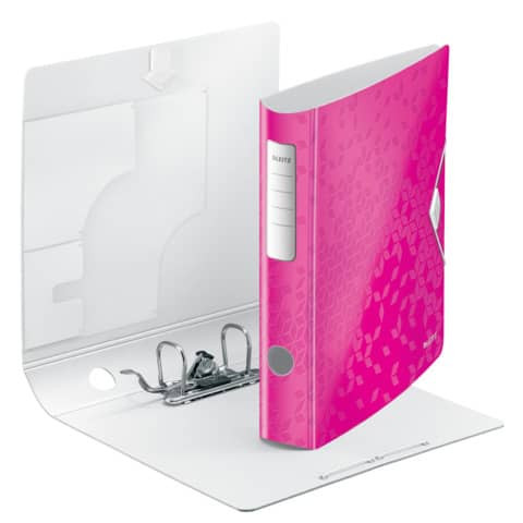 Ordner A4 6cm Active pink met. LEITZ 1107-00-23 Wow PP