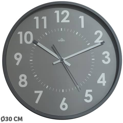 Wanduhr Quarz Ø 30cm analog grau CEP 2112450361 11245