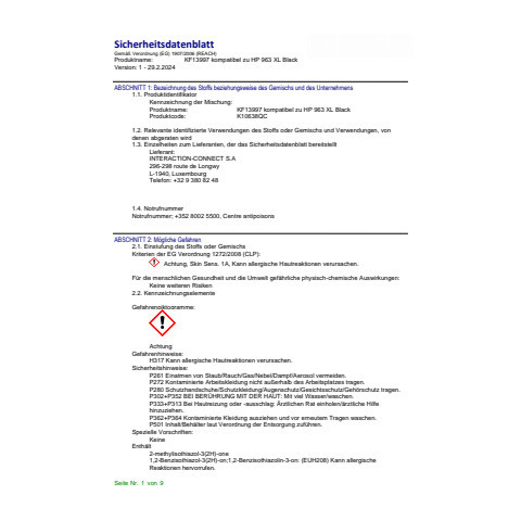 Tinte ersetzt HP 963XL-Multi Q-CONNECT KF13997
