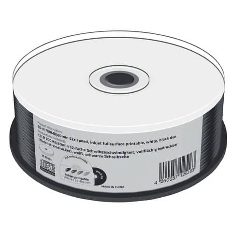 CD-R Rohling 25ST 700MB MEDIARANGE MR241 bedruckbar