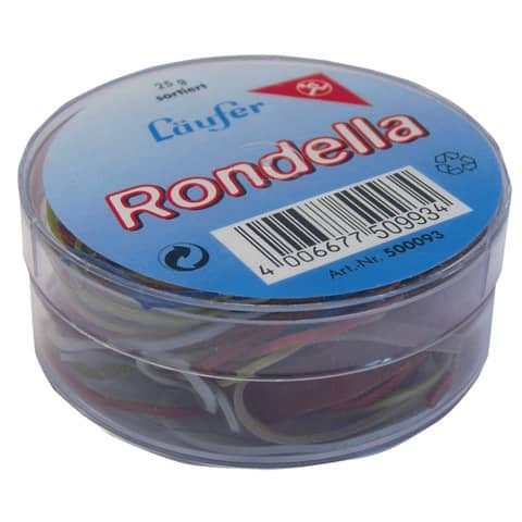 Gummiringe sortiert 25g bunt LÄUFER 69211/50993