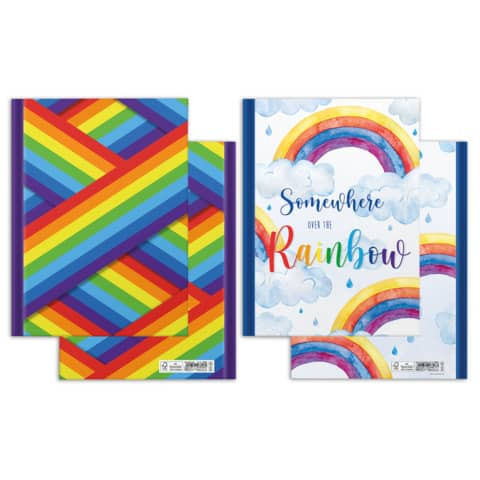 Notizbuch A4 96BL blanko Rainbow RNK 46808