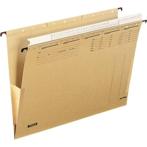 Hängetasche Alpha naturbraun LEITZ 19360000 Leinenfr+Organi
