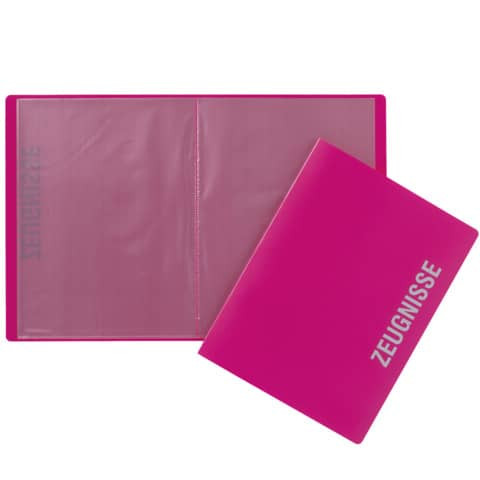 Zeugnismappe A4/PP dunkelrosa PAGNA 21008-34