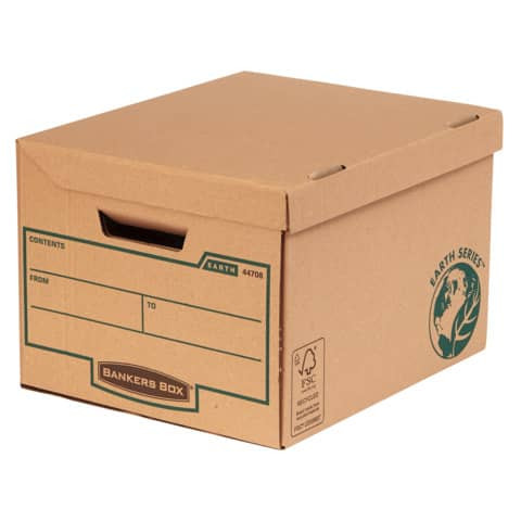 Ablageschachtel 10ST m.Deckel braun FELLOWES 4472205