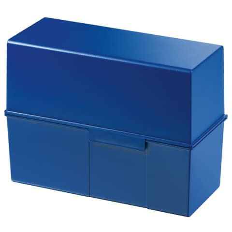 Karteikasten A5 quer Plast blau HAN 975-14 300 22,8x10,2x17,1