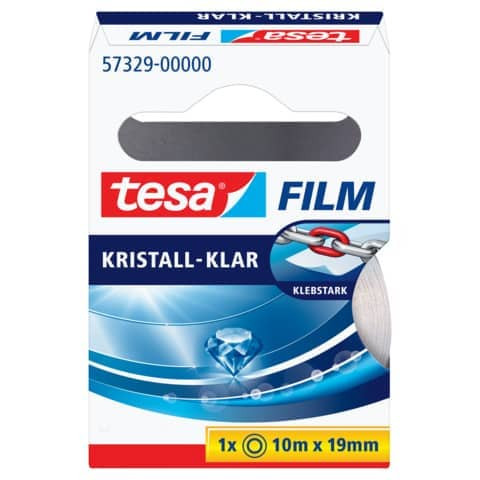 Klebefilm Kristall 19mm 10m TESAFILM 57329 m. O.