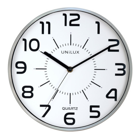 Wanduhr POP Ø30cm metallgrau UNILUX 400094283