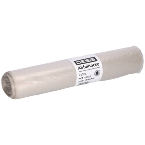 Müllsack Recycling 120l 25ST transparent 29070
