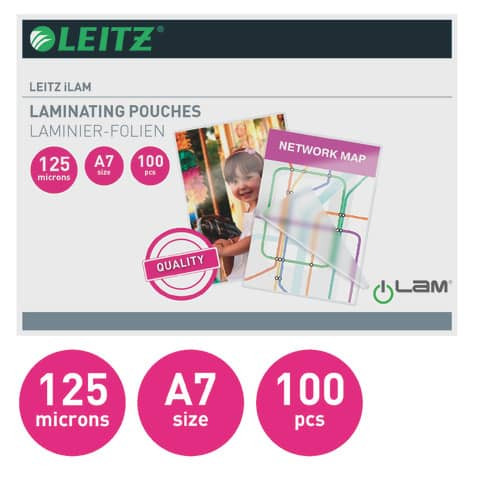 Folientasche A7 125mic LEITZ 33805 PG100St