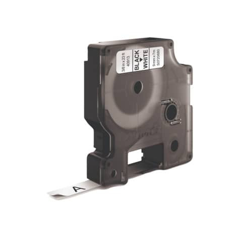 Schriftband 9mm 7m weiß/schwarz DYMO S0720680 41913