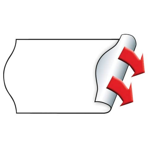 Auszeichnungsetiketten 22x12mm 6RL weiß METO 9506155 permanent