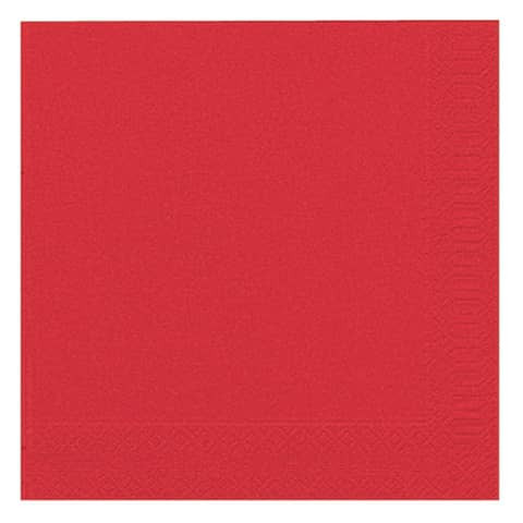 Serviette Zelltuch brillant rot 20 Stück DUNI 104063/ 3lagig. 40 cm