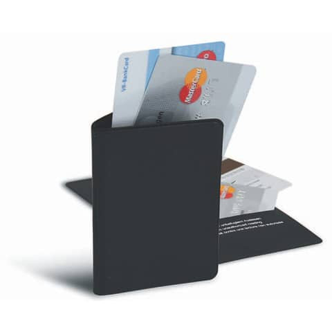 RFID Schutzhülle für 2 Kreditkarten, schwarz