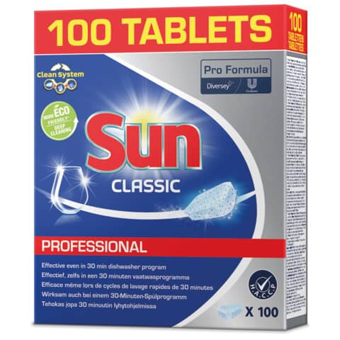 Spülmaschinentabs Classic 100ST SUN 8710447466919