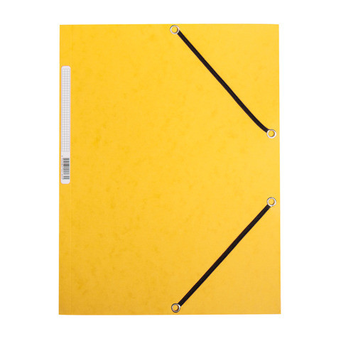 Gummizugmappe Karton gelb Q-CONNECT KF02166