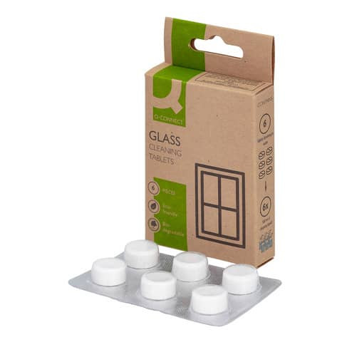 Glasreiniger Nachfüllpackung mit 6 Tabs Q-CONNECT KF16657