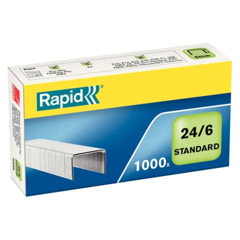 Heftklammern 24/6 verzinkt RAPID 24855600 1000St
