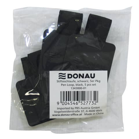 Stiftschlaufe 5 ST schwarz DONAU 1343000-01
