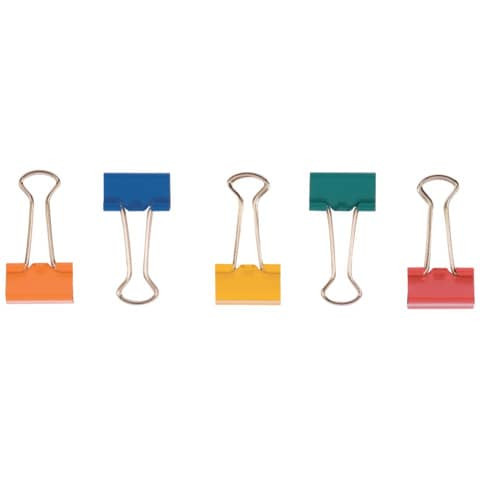 Briefklemmer 10ST 24mm sort. Q-CONNECT KF03652 Foldback