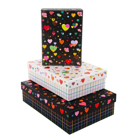 Geschenkkarton Heart to Heart TURNOWSKY 85 483 3tlg Flach
