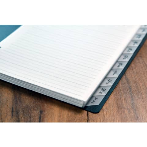 Telefonspiralbuch A7 schwarz VELOFLEX 5107 180