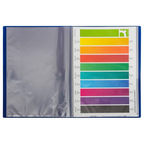 Sichtbuch A4 blau Q-CONNECT KF01259 40 Hüllen