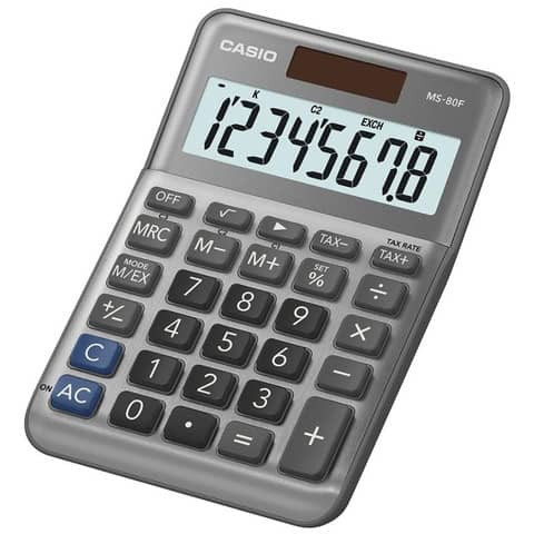 Tischrechner grau CASIO MS-80F