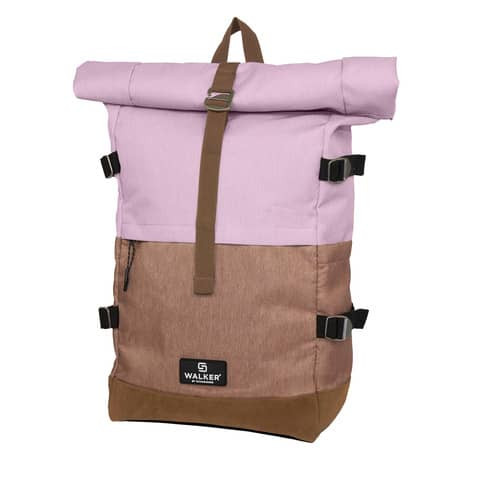 Schulrucksack Roll up two Mauve /Biscuit WALKER CONCEPT 42156-322 23-30L