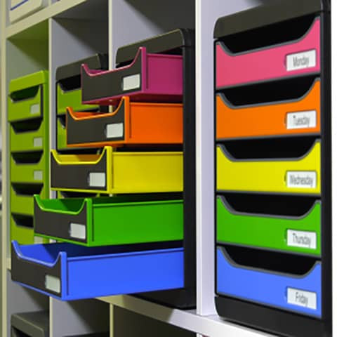 Schubladenbox Big Box+harlekin EXACOMPTA 309798D 5 Laden