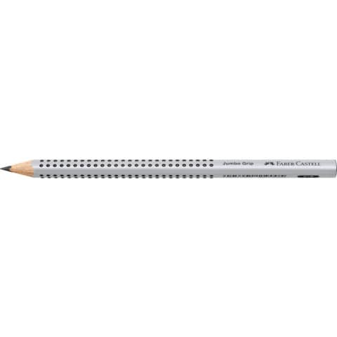 Bleistift Jumbo Grip B silber FABER CASTELL 111900