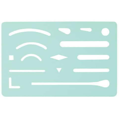 Radierschablone 93x60mm ECOBRA 760200