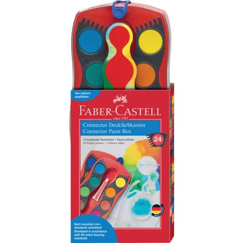 Farbkasten 24er Connector rot FABER CASTELL 125031