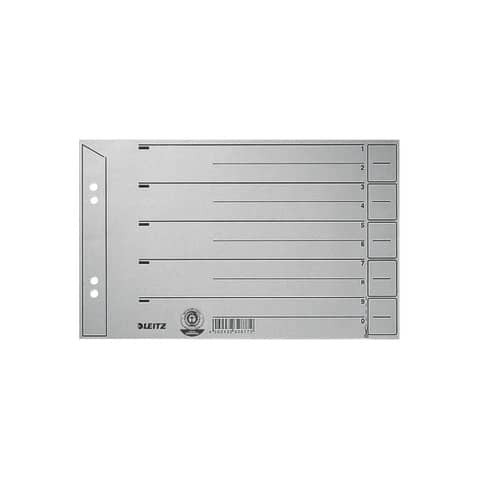 Trennblatt quer A5 grau LEITZ 1656-00-85 100ST ungeöst
