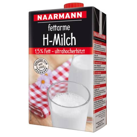 H-Milch 1,5% Fett 12x1L NAARMANN 930/710