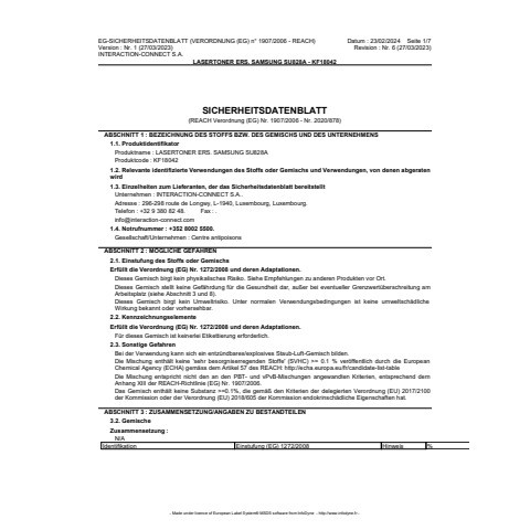 Lasertoner schwarz Q-CONNECT KF18042 Ersetzt SU828A