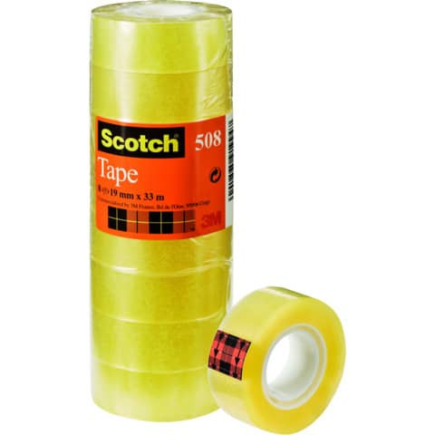 Klebefilm 8RL transparent SCOTCH 5081933 19 mm 33 m