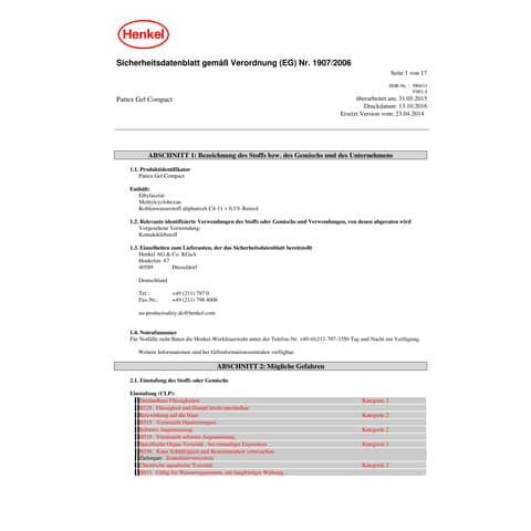 Kraftkleber Pattex Compact 125g HENKEL 9H PCG2C WA87