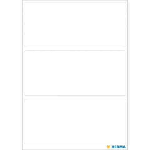 Etiketten 36x82mm 21 Stück weiß HERMA 3756 permanent haftend