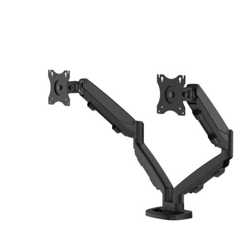Eppa™ Series Doppel-Monitorarm - schwarz, 8 kg, Klemme oder Kabeldurchführung